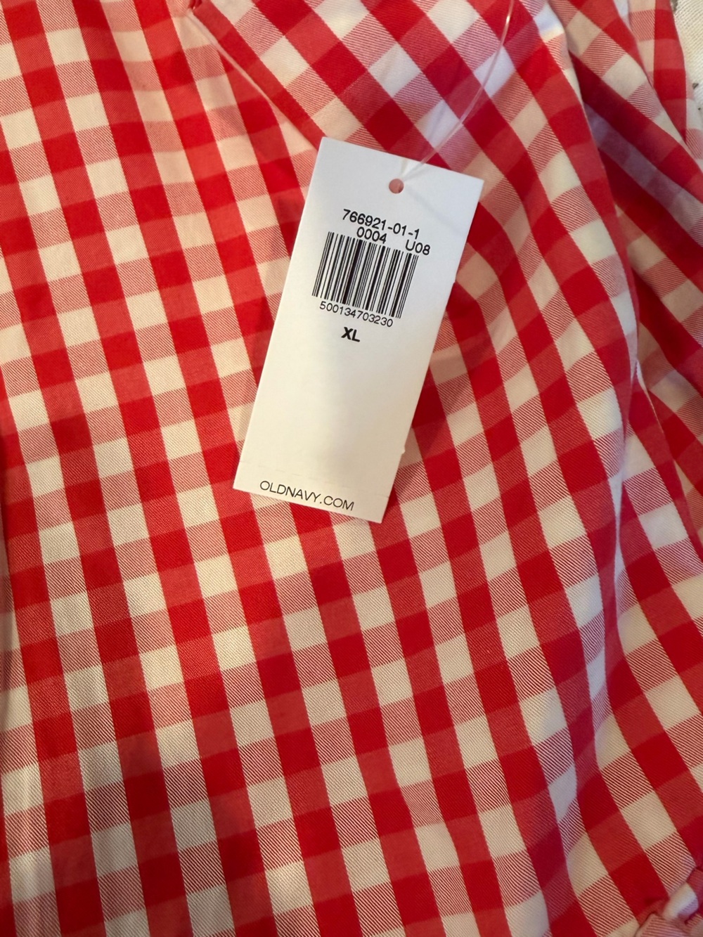 Old Navy Red and White Gingham Mini Sundress - NWT - Picture 6 of 6